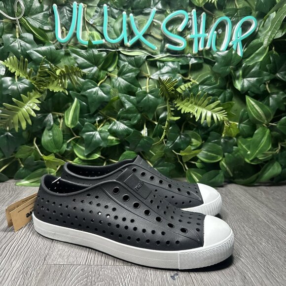 Native Jefferson Black Shell White Slip-On Water Shoes Men 5 Women 7 Amazon.com | SAGUARO Mens Garden Shoes for Women Breathable  main image 4